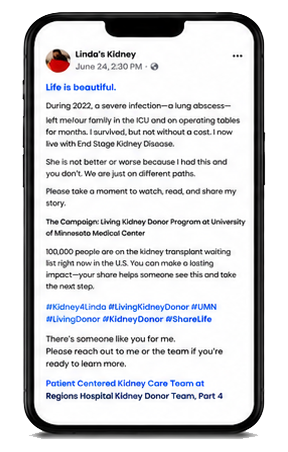Kidney4-Linda-Social Media